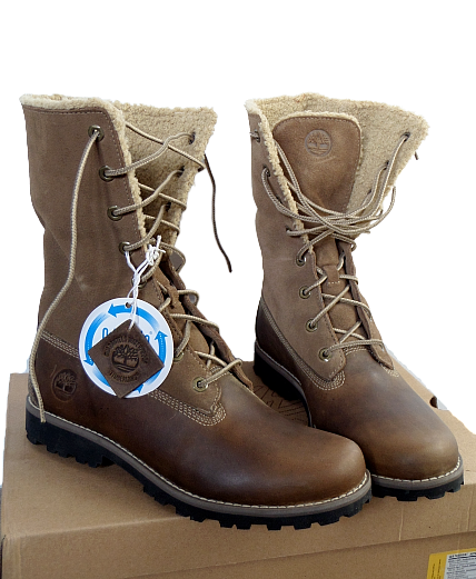 authentics 6 inch faux shearling boot for juniors in yellow